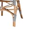 Baxton Studio Bryson Modern French Blue and White Weaving and Natural Rattan Bistro Chair 225-13113-ZORO - alternate 9